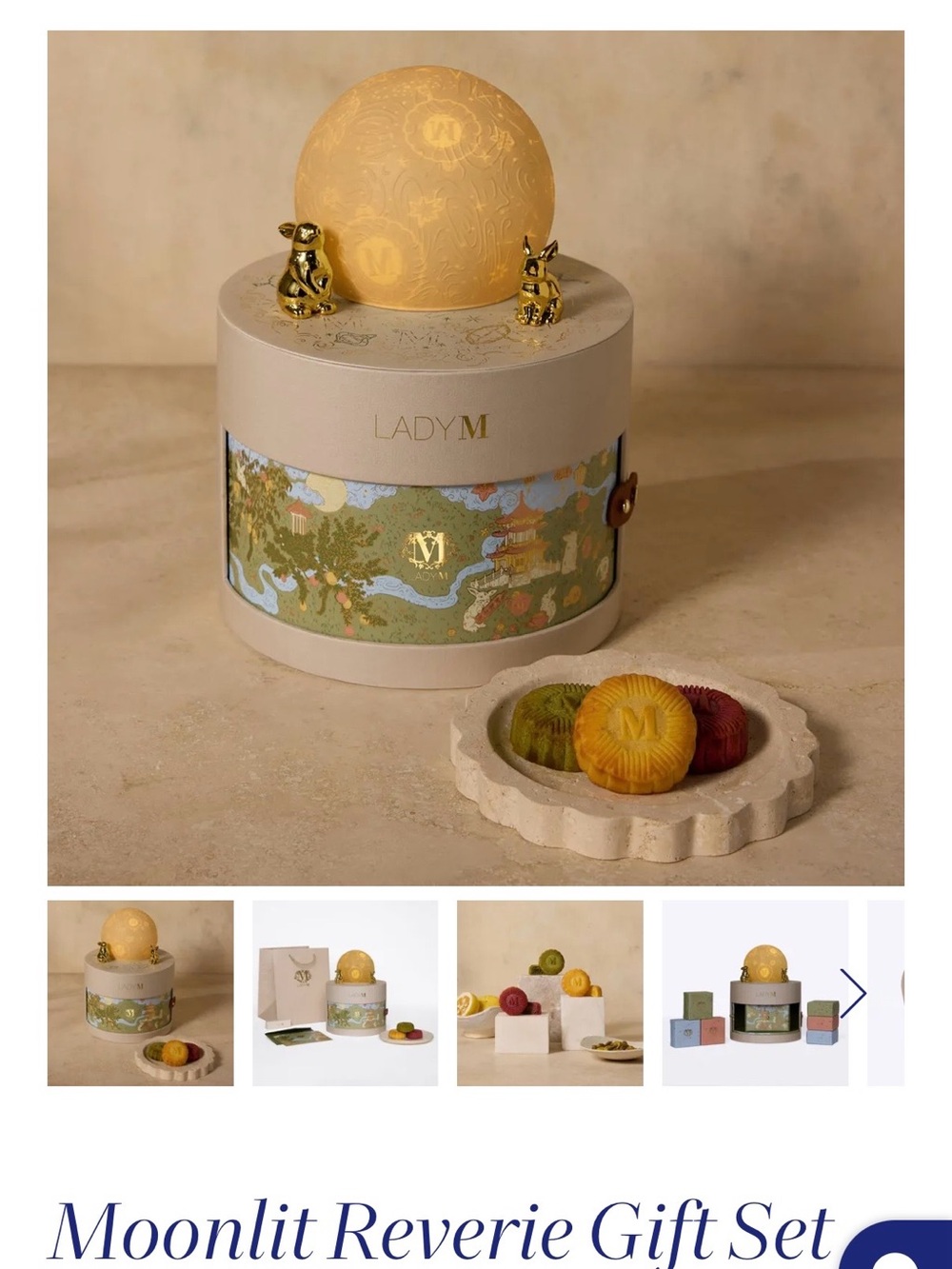 Moonlit Reverie Gift Set - Gold & Cream